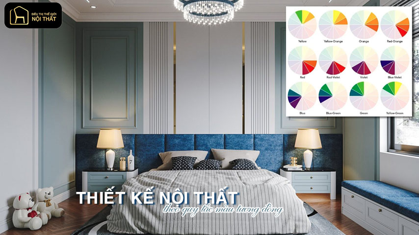 Nguyên tắc phối màu trong thiết kế nội thất