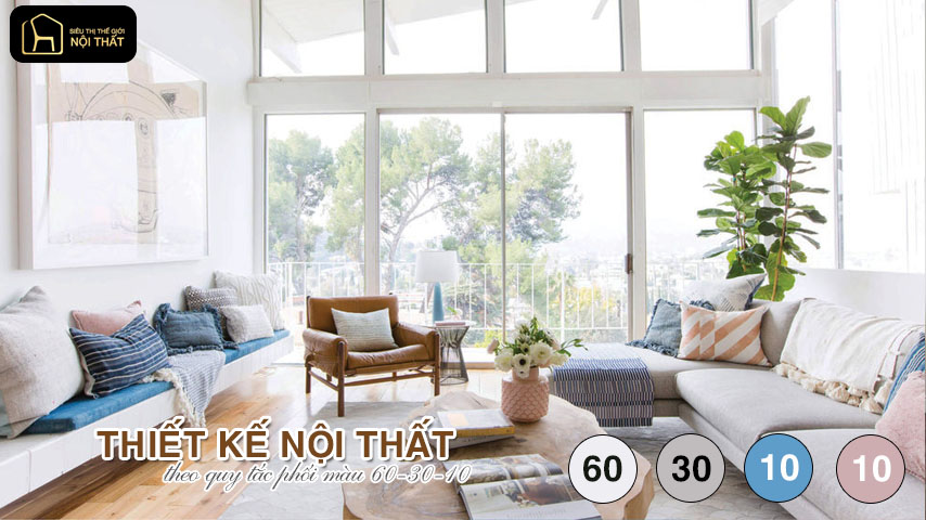 Nguyên tắc phối màu trong thiết kế nội thất