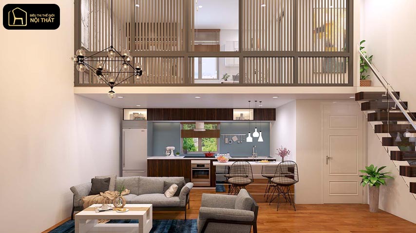 thiết kế phòng ngủ và phòng bếp