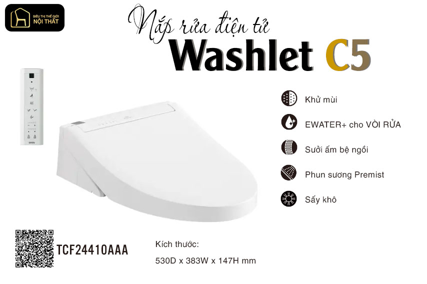 nắp rửa điện tử WASHLET
