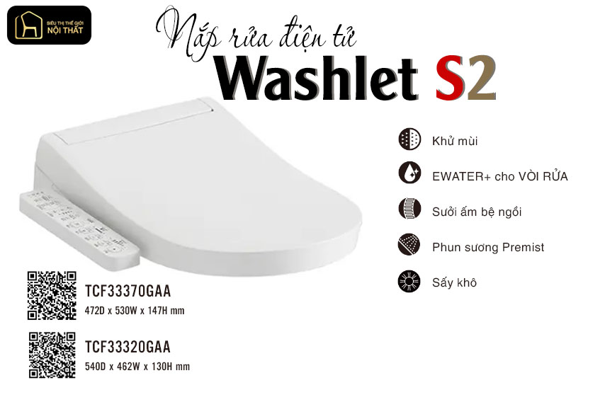 nắp rửa điện tử WASHLET