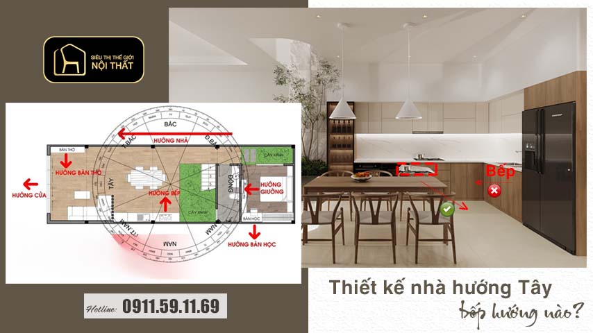 thiết kế nhà hướng Tây