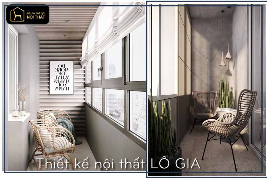 Thiết kế nội thất ban công và lô gia
