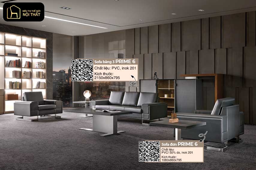 Bàn ghế sofa phòng giám đốc