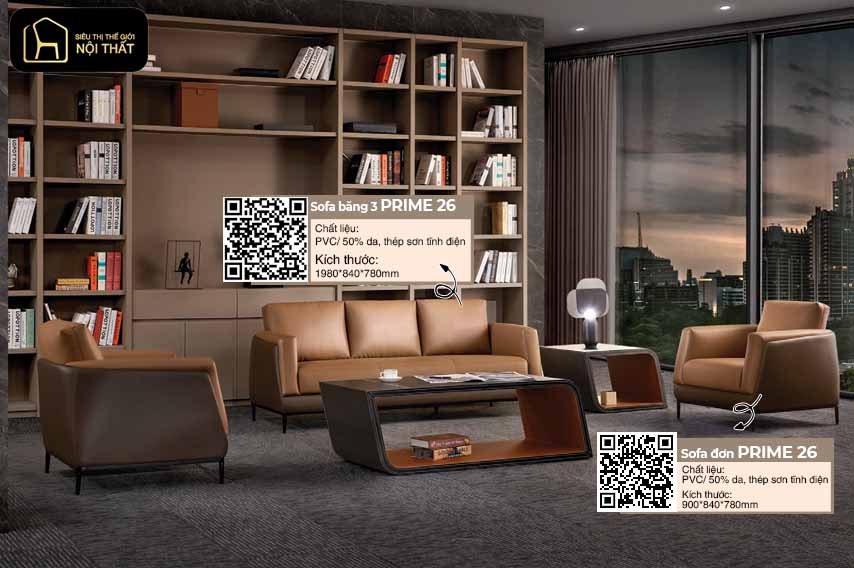 Bàn ghế sofa phòng giám đốc
