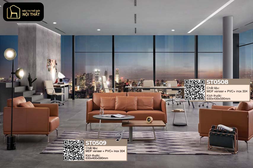 Bàn ghế sofa phòng giám đốc
