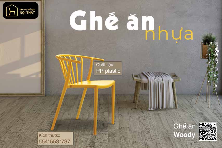 Ghế ăn bằng nhựa