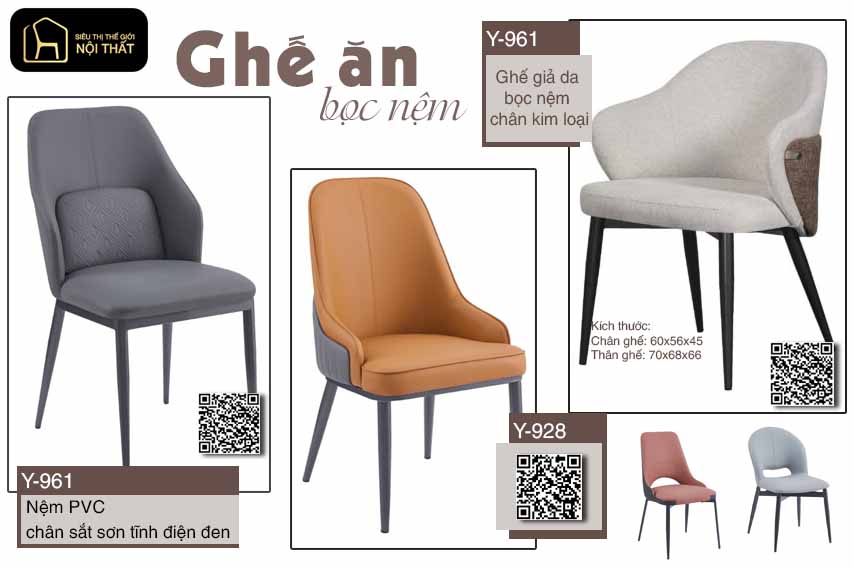 ghế ăn bọc nệm