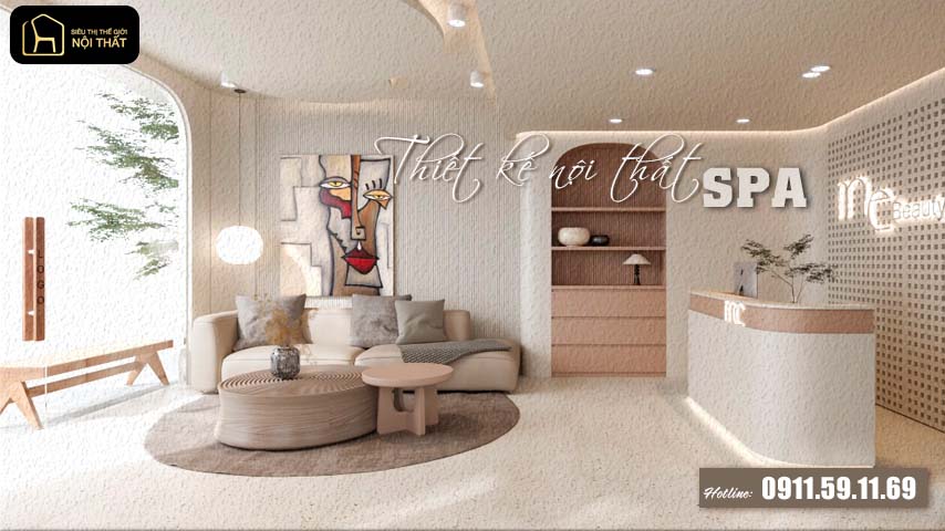 thiết kế nội thất spa