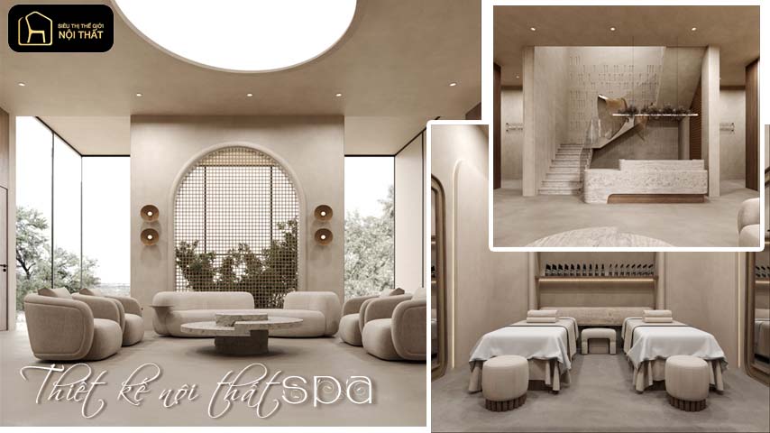 thiết kế nội thất spa