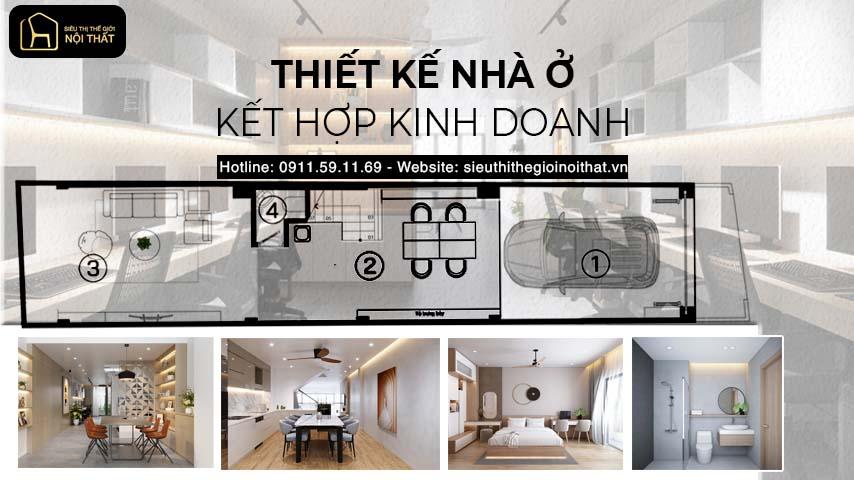 Mẫu nhà ở kết hợp kinh doanh