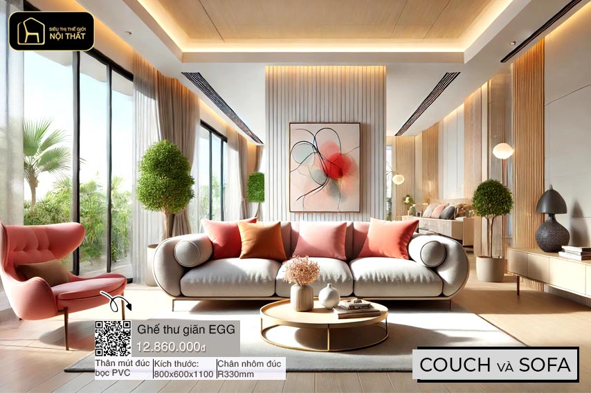 couch và sofa