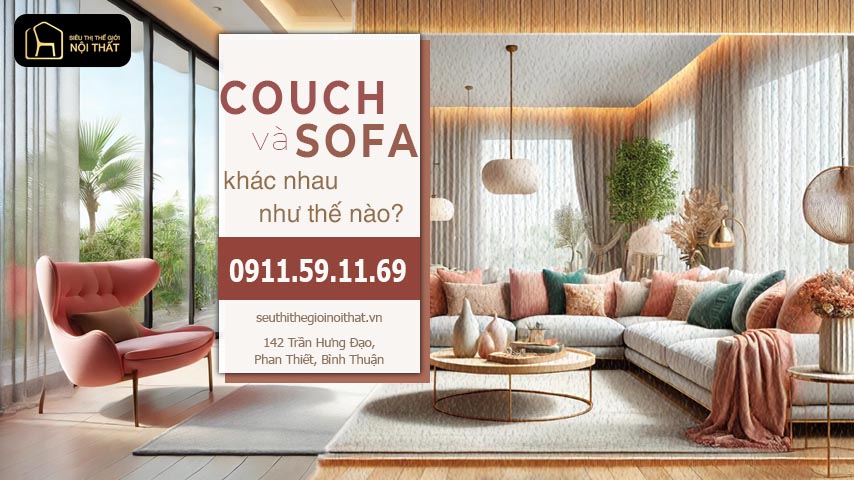 couch và sofa