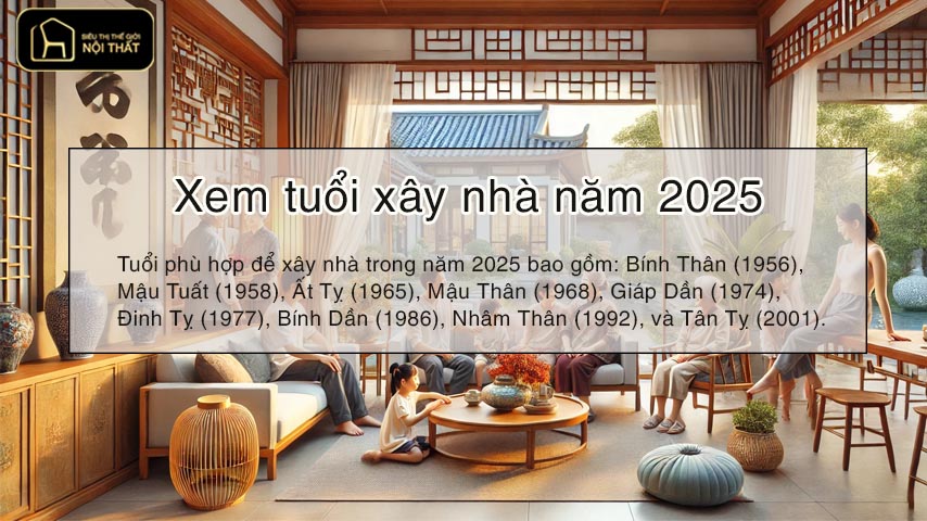 Xem tuổi xây nhà năm 2025