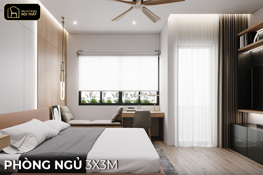 phòng ngủ 3x3