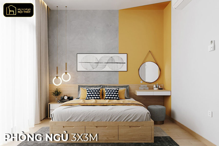 phòng ngủ 3x3