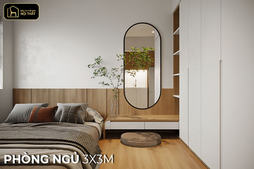 phòng ngủ 3x3