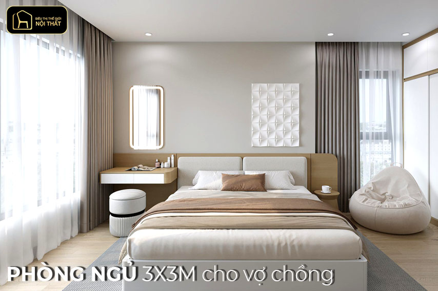 phòng ngủ 3x3