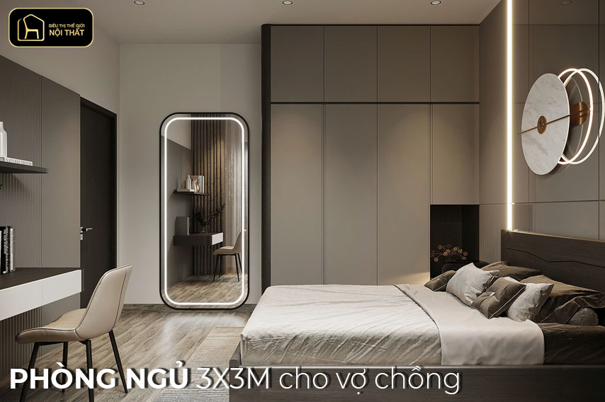 phòng ngủ 3x3