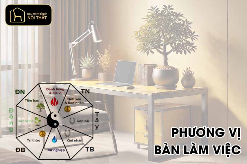 phong thuỷ bàn làm việc