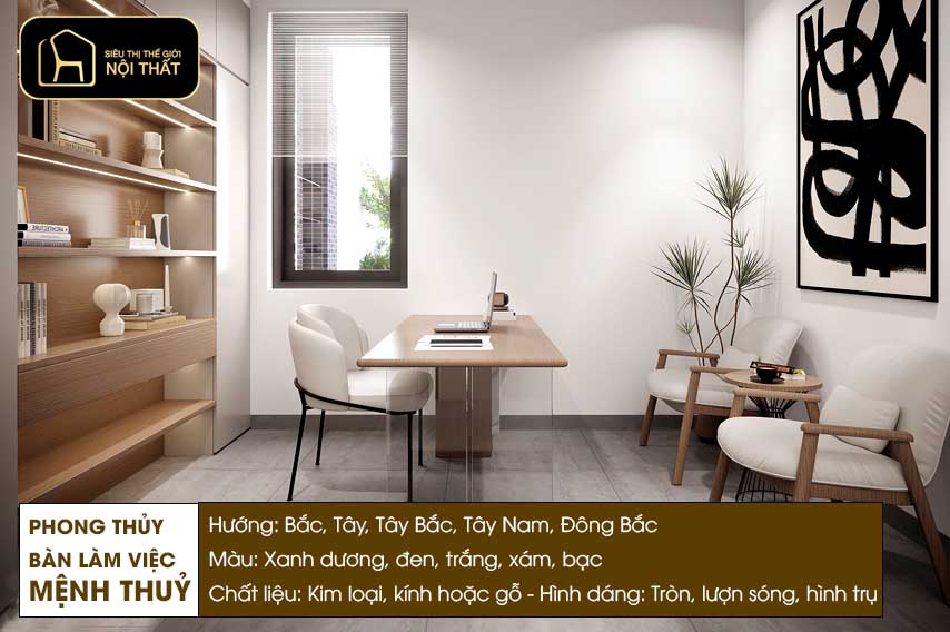 phong thuỷ bàn làm việc
