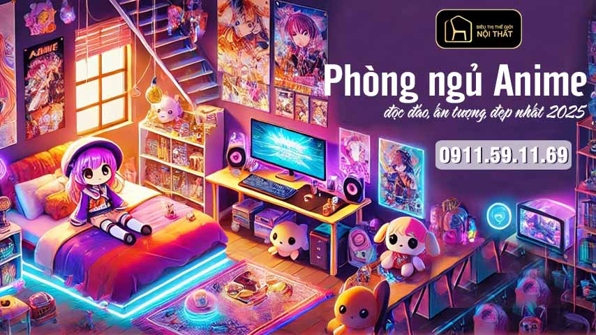 40+ Mẫu phòng ngủ anime độc đáo, ấn tượng, đẹp nhất 2025