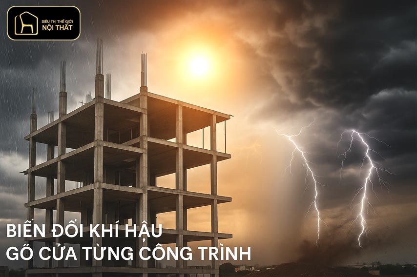 Biến đổi khí hậu thách thức nội thất và xây dựng