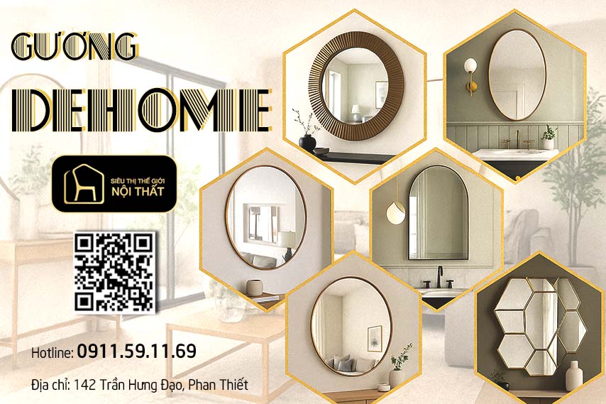 Siêu thị Thế giới Nội thất – Đại lý gương Dehome tại Phan Thiết