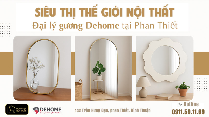 Siêu thị Thế giới Nội thất – Đại lý gương Dehome tại Phan Thiết