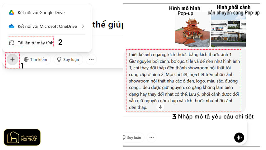 Trend tạo ảnh AI mô hình Pop-up miễn phí