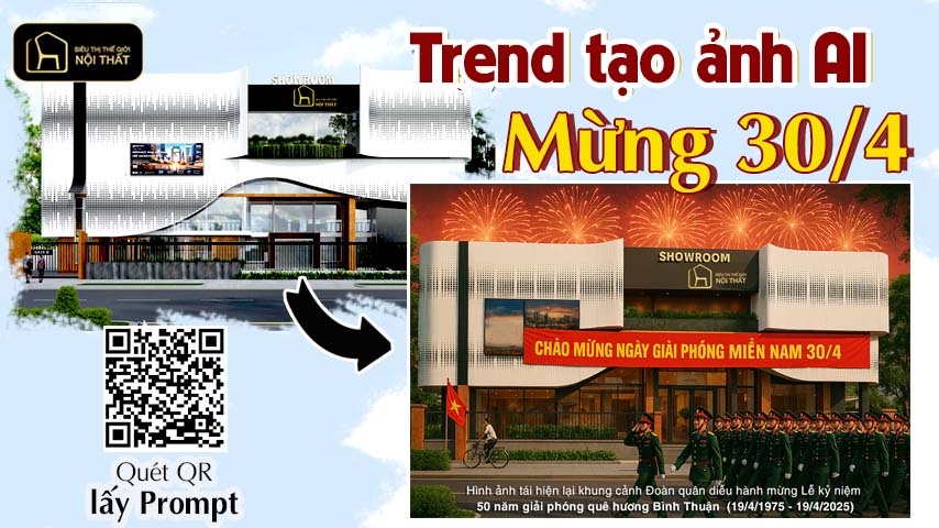 Trend tạo ảnh AI mừng 30/4