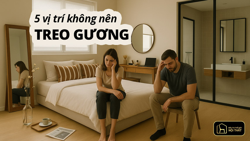 5 Vị trí không nên treo gương
