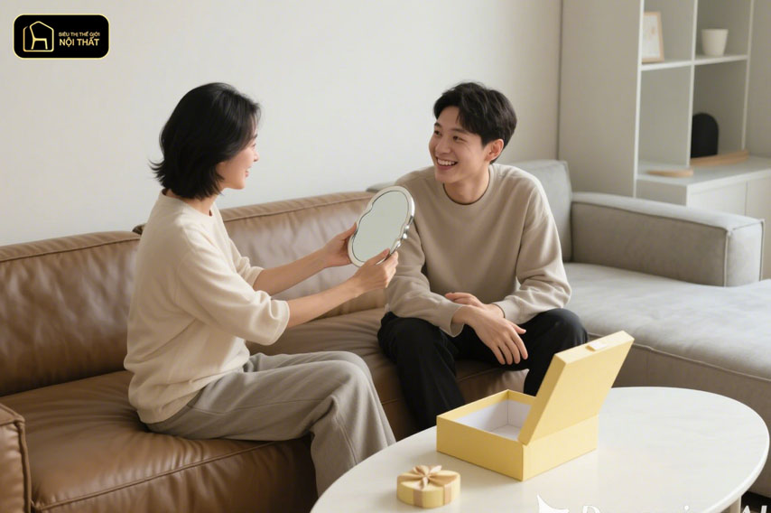 kiêng tặng gương
