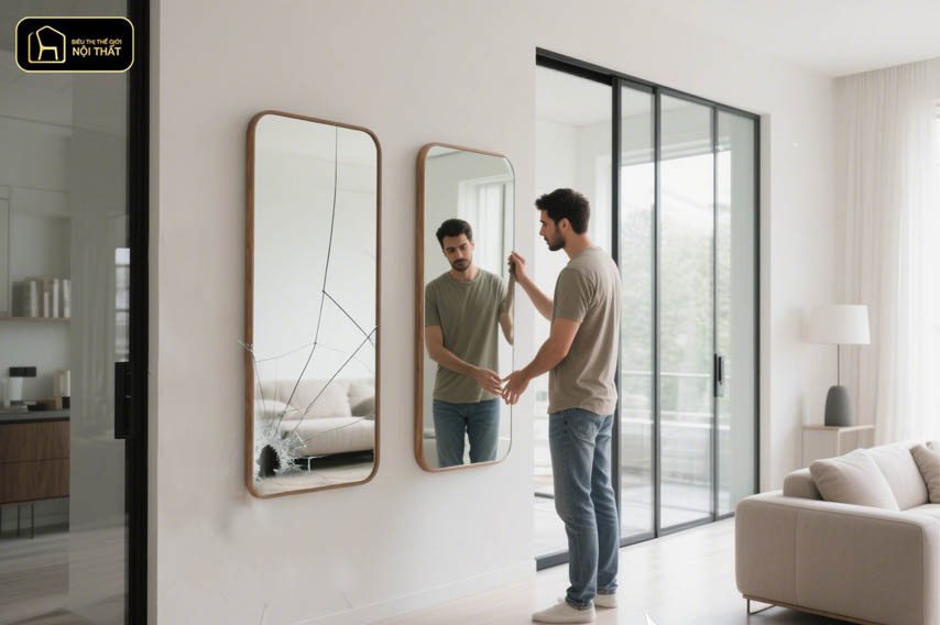 Tại sao vỡ gương lại xui xẻo 7 năm