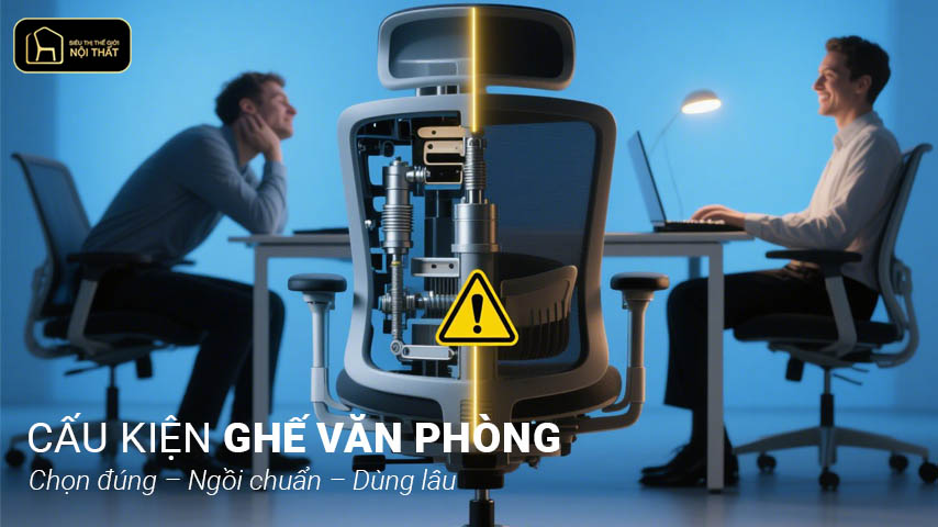 cấu kiện ghế văn phòng