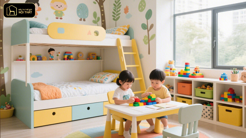 Thiết kế nội thất cho gia đình 3 thế hệ