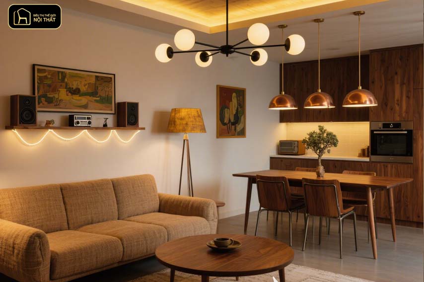 Sử dụng đèn trang trí nội thất