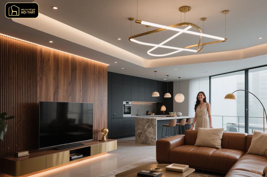 Sử dụng đèn trang trí nội thất