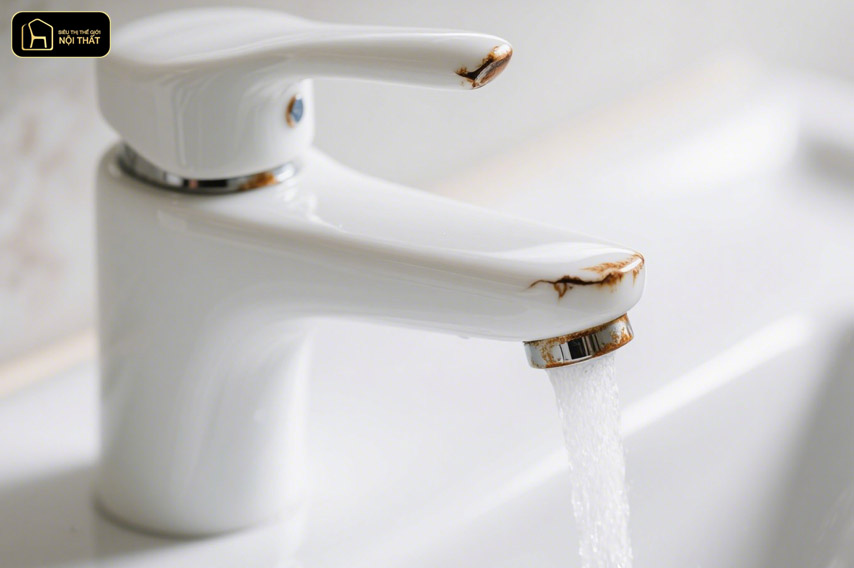 vòi lavabo phủ sứ