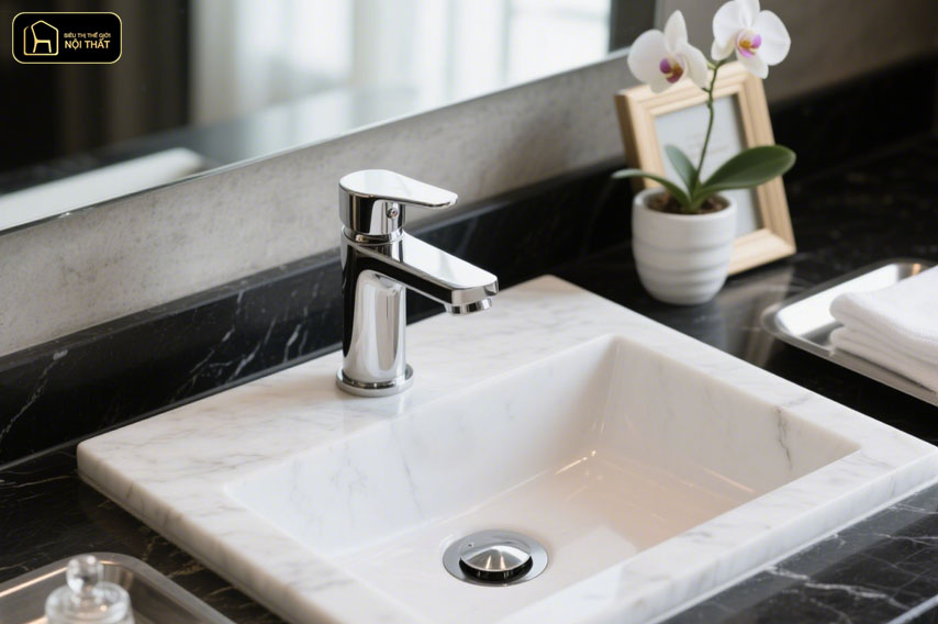 vòi lavabo inox 304