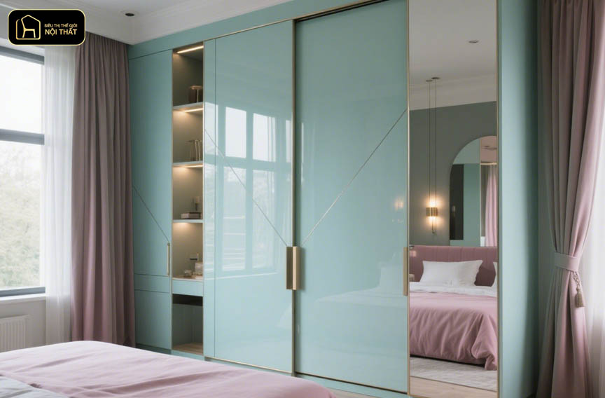 tủ quần áo sơn uv