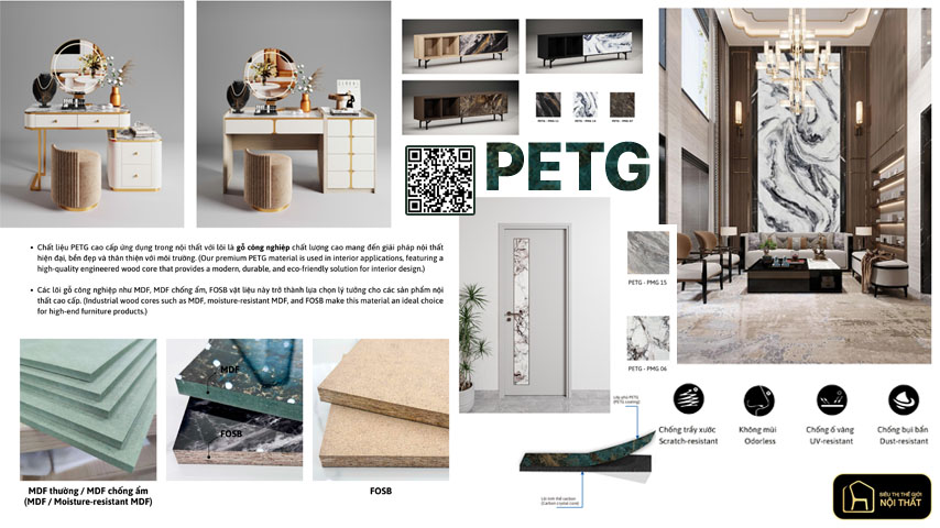 Đá tinh thể carbon petg cao cấp
