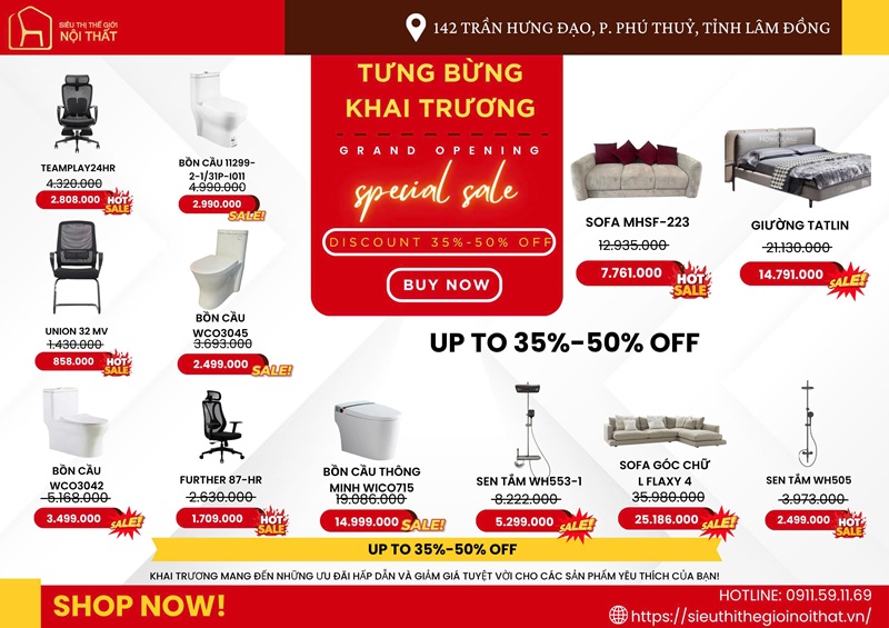 Khai trương cửa hàng Siêu Thị Thế Giới Nội Thất