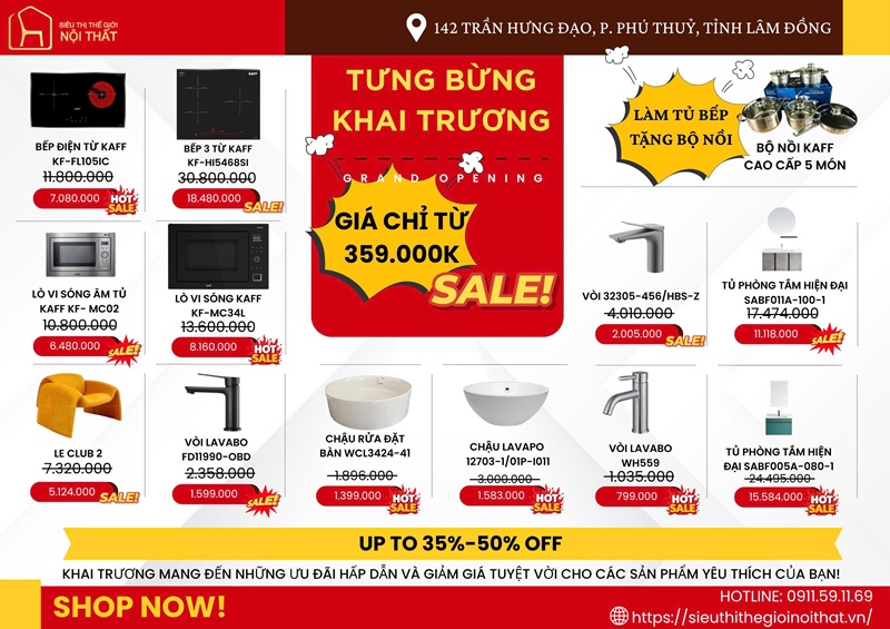 Khai trương cửa hàng Siêu Thị Thế Giới Nội Thất