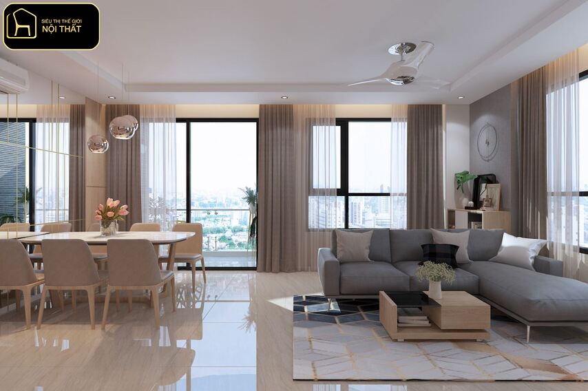 Phối màu nội thất đẹp
