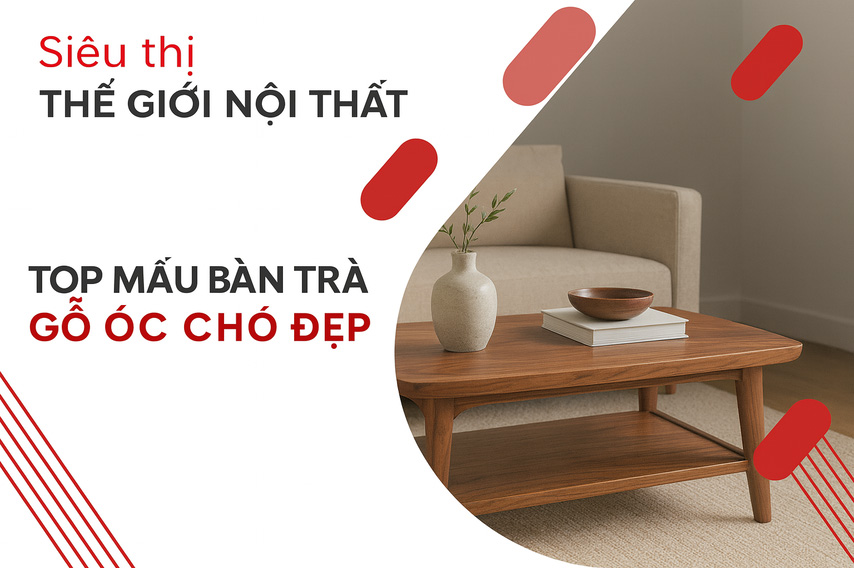 Bàn trà gỗ óc chó đẹp