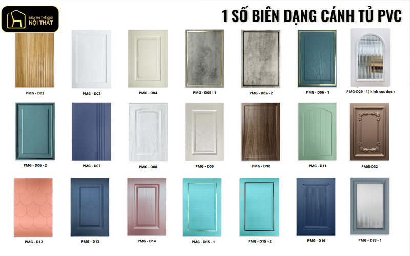 Biên dạng cánh tủ PVC