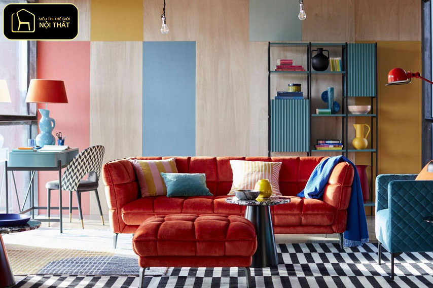 Các phong cách trang trí nhà cửa - Phong cách Color Block phù hợp với những gia chủ yêu thích sự sáng tạo, muốn thể hiện dấu ấn cá nhân và tạo nét khác biệt cho không gian sống.