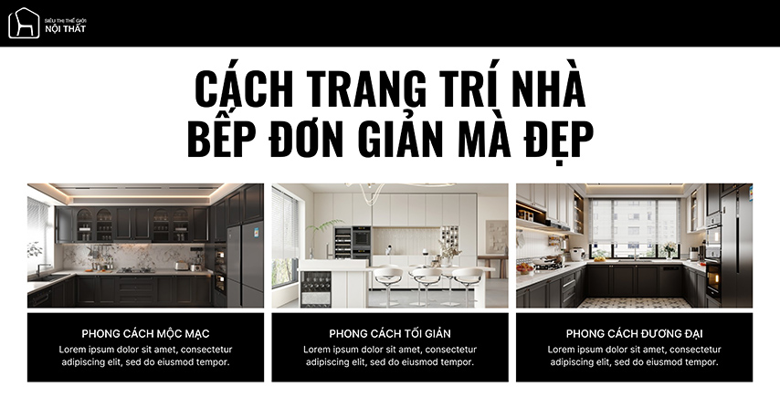 5+ cách trang trí nhà bếp đơn giản mà đẹp tạo không gian ấm cúng