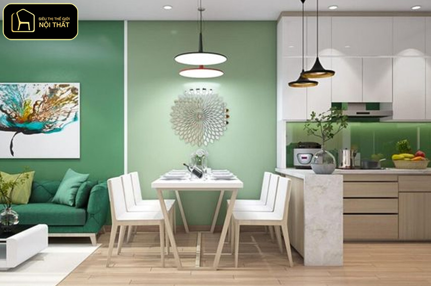 Cách trang trí nhà đẹp thoáng mát - Màu sắc có ảnh hưởng lớn đến cảm giác không gian.